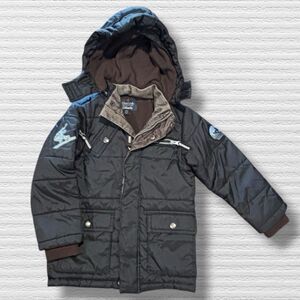 Class Club Dillard’s Boys Puffer Jacket Coat 4/5 Black Snowboard Extreme Riders